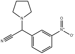 (3-nitrophenyl)(pyrrolidin-1-yl)acetonitrile Struktur