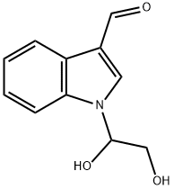 1-(1,2-dihydroxyethyl)-1H-indole-3-carbaldehyde Struktur