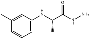 2-[(3-methylphenyl)amino]propanohydrazide Struktur