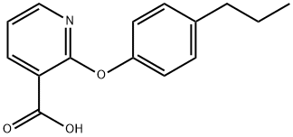 2-(4-propylphenoxy)nicotinic acid Struktur