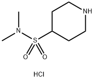 N,N-dimethylpiperidine-4-sulfonamide hydrochloride Struktur