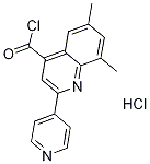 6,8-dimethyl-2-pyridin-4-ylquinoline-4-carbonyl chloride hydrochloride Struktur