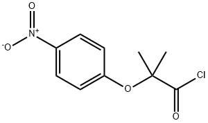 2-methyl-2-(4-nitrophenoxy)propanoyl chloride Struktur