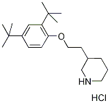 3-{2-[2,4-Di(tert-butyl)phenoxy]ethyl}piperidinehydrochloride Struktur