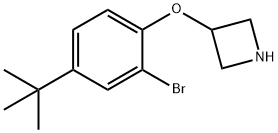 3-[2-Bromo-4-(tert-butyl)phenoxy]azetidine Struktur