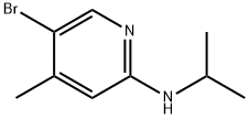 5-Bromo-N-isopropyl-4-methyl-2-pyridinamine Struktur