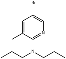 5-Bromo-3-methyl-N,N-dipropyl-2-pyridinamine Struktur