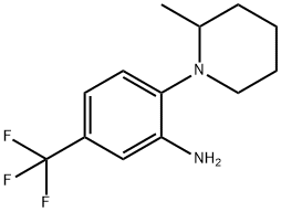 2-(2-Methyl-1-piperidinyl)-5-(trifluoromethyl)-phenylamine Struktur