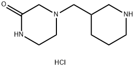 4-(3-Piperidinylmethyl)-2-piperazinonedihydrochloride Struktur