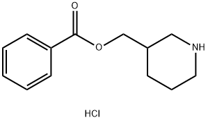 3-Piperidinylmethyl benzoate hydrochloride Struktur