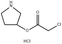 3-Pyrrolidinyl 2-chloroacetate hydrochloride Struktur