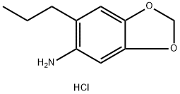 6-Propyl-benzo[1,3]dioxol-5-ylaminedihydrochloride Struktur