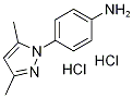 4-(3,5-Dimethyl-pyrazol-1-yl)-phenylaminedihydrochloride Struktur