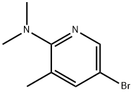 5-Bromo-N,N,3-trimethyl-2-pyridinamine Struktur