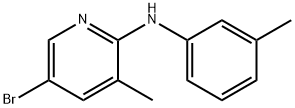 5-Bromo-3-methyl-N-(3-methylphenyl)-2-pyridinamine Struktur