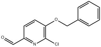 5-(Benzyloxy)-6-chloro-2-pyridinecarbaldehyde Struktur