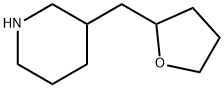 3-(Tetrahydro-2-furanylmethyl)piperidine Struktur