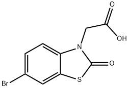 3(2H)-benzothiazoleacetic acid, 6-bromo-2-oxo- Struktur