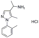 1-[5-methyl-1-(2-methylphenyl)-1H-pyrazol-4-yl]ethanamine Struktur