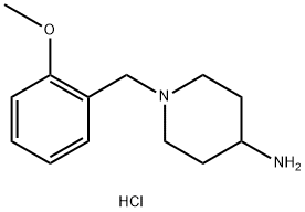 4-piperidinamine, 1-[(2-methoxyphenyl)methyl]- Struktur