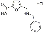 2-furancarboxylic acid, 5-[[(phenylmethyl)amino]methyl]- Struktur