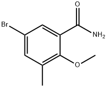 benzamide, 5-bromo-2-methoxy-3-methyl- Struktur