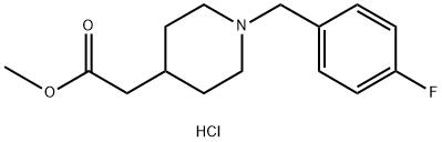 4-piperidineacetic acid, 1-[(4-fluorophenyl)methyl]-, meth Struktur