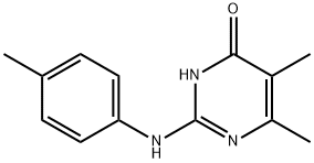 5,6-Dimethyl-2-[(4-methylphenyl)amino]pyrimidin-4(3H)-one Struktur