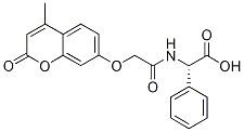 (2S)-({[(4-Methyl-2-oxo-2H-chromen-7-yl)oxy]-acetyl}amino)(phenyl)acetic acid Struktur