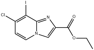 Ethyl 7-chloro-8-iodoimidazo[1,2-a]pyridine-2-carboxylate Struktur