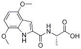 N-[(4,7-Dimethoxy-1H-indol-2-yl)carbonyl]-L-alanine Struktur