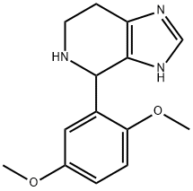 4-(2,5-Dimethoxyphenyl)-4,5,6,7-tetrahydro-3H-imidazo[4,5-c]pyridine Struktur