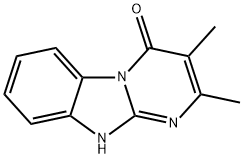 2,3-Dimethylpyrimido[1,2-a]benzimidazol-4(1H)-one Struktur