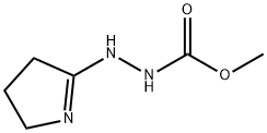 Methyl (2E)-2-pyrrolidin-2-ylidenehydrazinecarboxylate Struktur