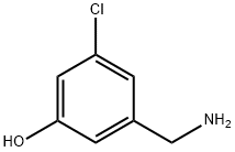 3-(Aminomethyl)-5-chlorophenol Struktur