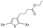 POLY[3-(ETHYL-4-BUTANOATE)THIOPHENE-2,5-DIYL] Struktur