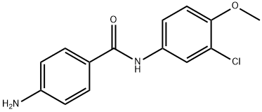 4-AMINO-N-(3-CHLORO-4-METHOXYPHENYL)BENZAMIDE Struktur