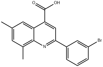 2-(3-BROMOPHENYL)-6,8-DIMETHYLQUINOLINE-4-CARBOXYLIC ACID price.