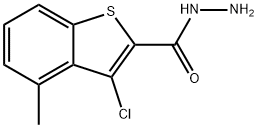 3-CHLORO-4-METHYL-1-BENZOTHIOPHENE-2-CARBOHYDRAZIDE Struktur