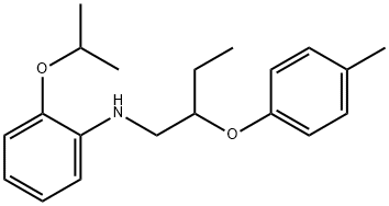 2-Isopropoxy-N-[2-(4-methylphenoxy)butyl]aniline Struktur