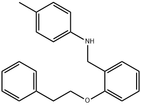 4-Methyl-N-[2-(phenethyloxy)benzyl]aniline Struktur