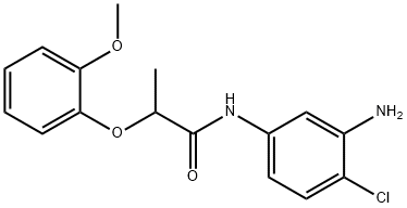 N-(3-Amino-4-chlorophenyl)-2-(2-methoxyphenoxy)-propanamide Struktur