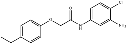 N-(3-Amino-4-chlorophenyl)-2-(4-ethylphenoxy)-acetamide Struktur