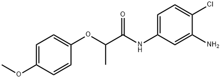 N-(3-Amino-4-chlorophenyl)-2-(4-methoxyphenoxy)-propanamide Struktur