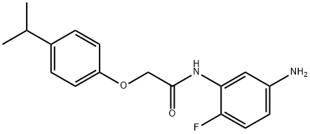 N-(5-Amino-2-fluorophenyl)-2-(4-isopropylphenoxy)-acetamide Struktur