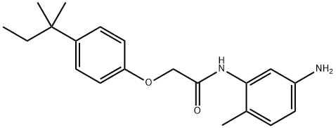 N-(5-Amino-2-methylphenyl)-2-[4-(tert-pentyl)-phenoxy]acetamide Struktur