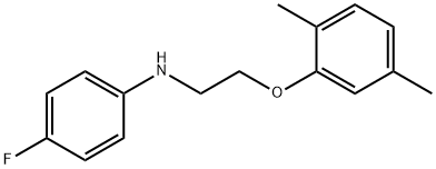 N-[2-(2,5-Dimethylphenoxy)ethyl]-4-fluoroaniline Struktur