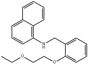 N-[2-(2-Ethoxyethoxy)benzyl]-1-naphthalenamine Struktur