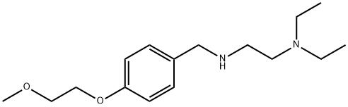 N1,N1-diethyl-N2-[4-(2-methoxyethoxy)benzyl]-1,2-ethanediamine Struktur