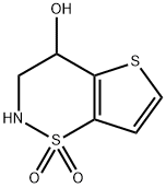 3,4-dihydro-2H-thieno[2,3-e][1,2]thiazin-4-ol 1,1-dioxide Struktur